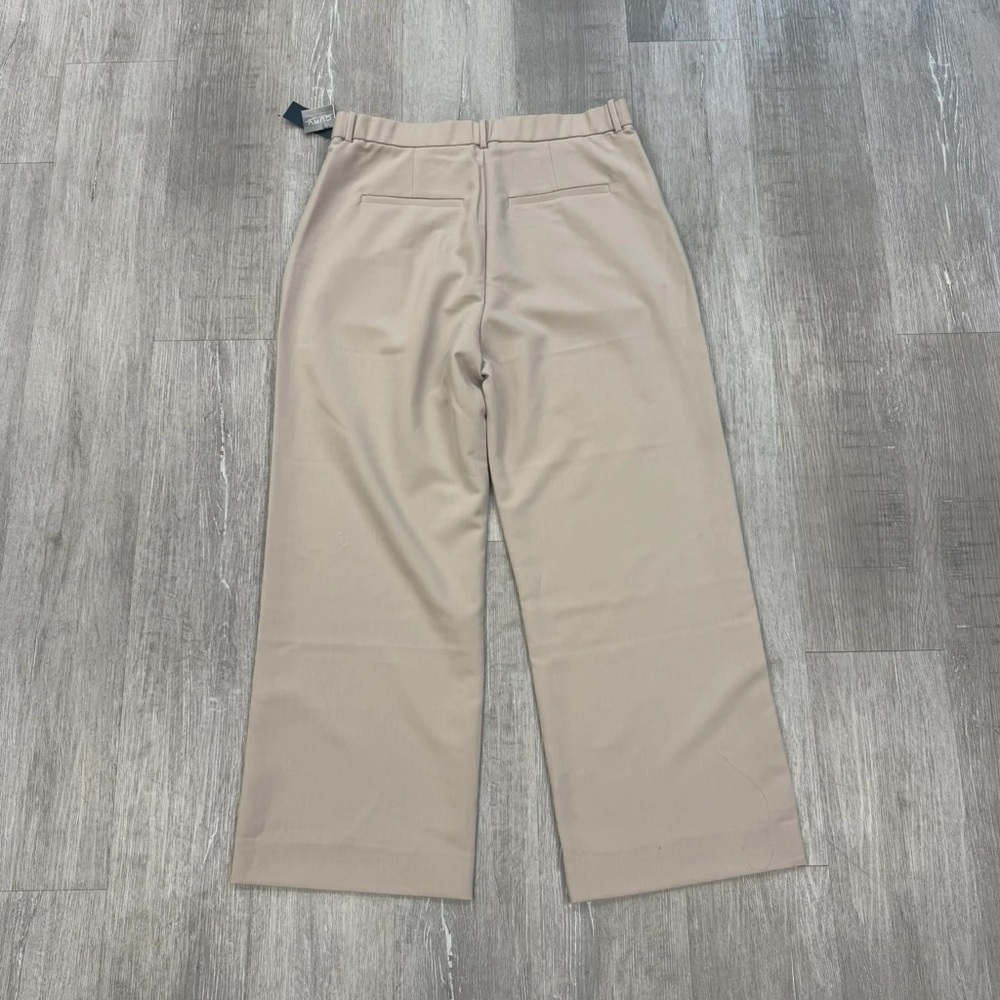 Abercrombie & Fitch Light Tan Ultra High Rise Wide Leg Pants - New - Size 16 - Picture 3 of 4
